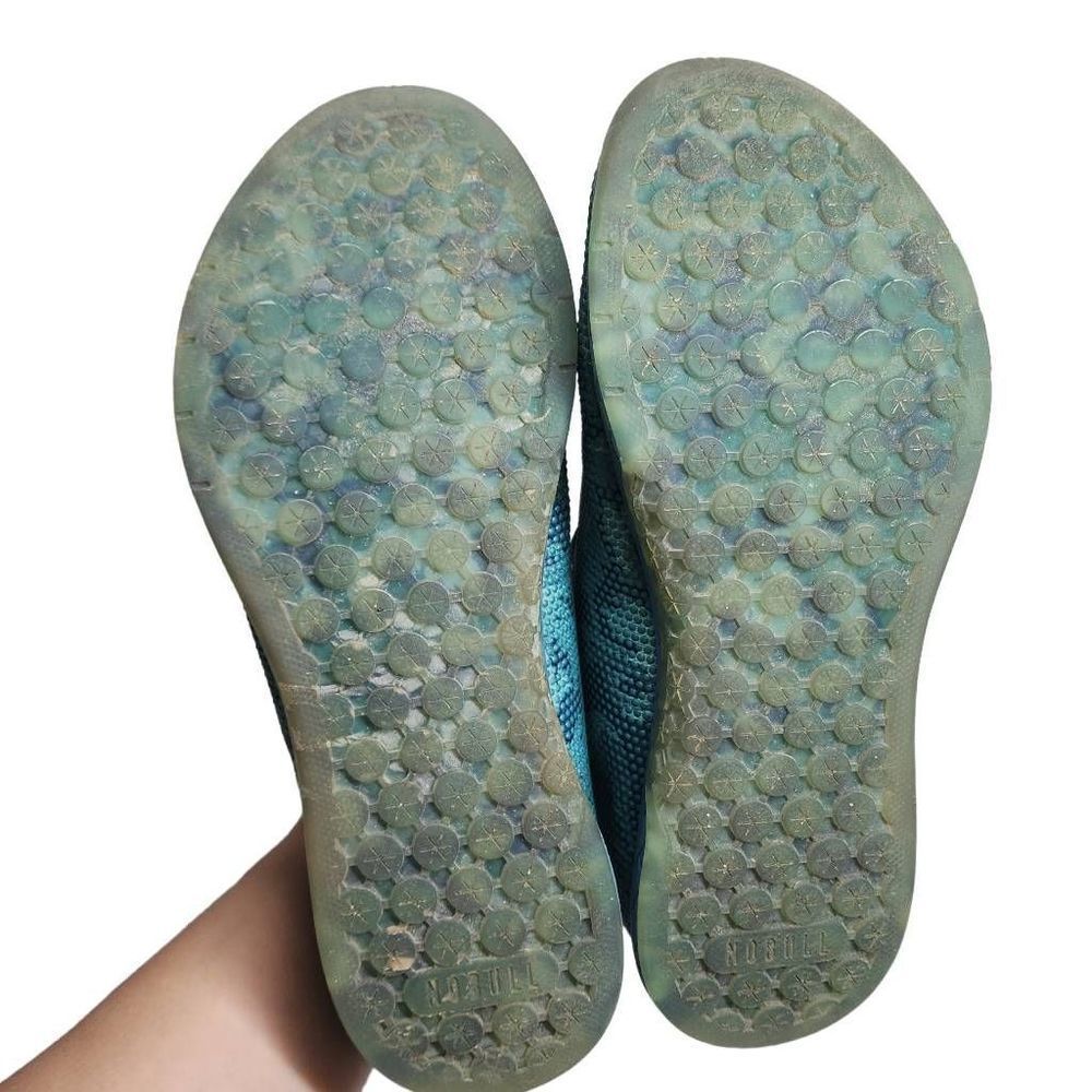 NOBULL Floral Trainers Unisex Sneakers Women's Size 8.5 Men's Size 7 Blue Green - Picture 3 of 12